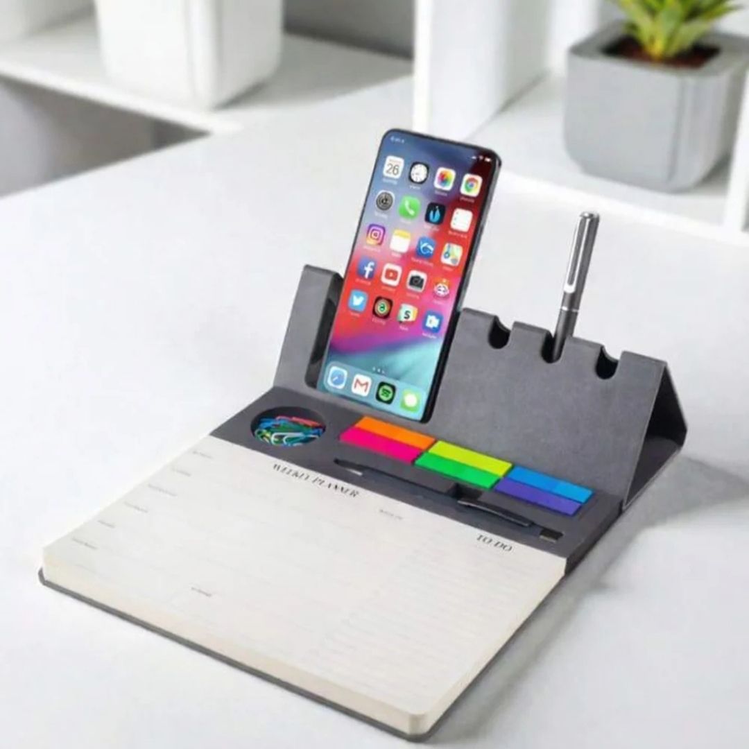 1779688196_Multifunctional Desk Organizer with Mobile Stand & Notepad 3